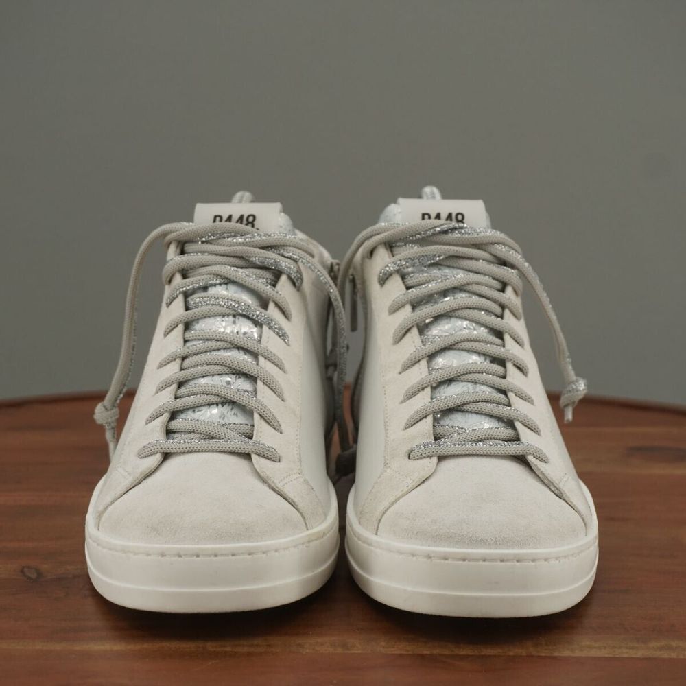P448 White Sneakers Leather Minimalist Design - Picture 3 of 10